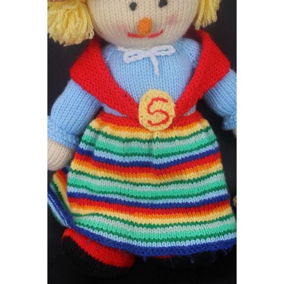 Jean Greenhowe's Scarecrow Family Mom Dad Kid Hand Knitted - Picture 4 of 16